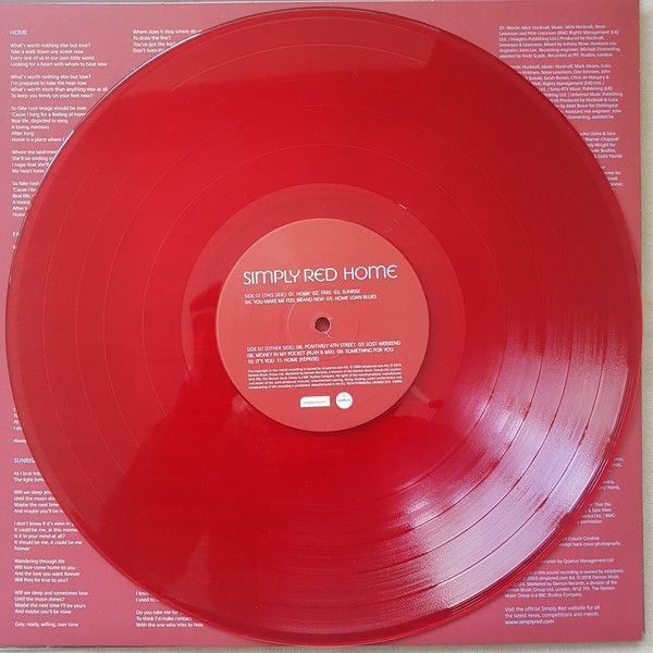 Вінілова платівка Simply Red - Home Red Vinyl Основне Фото №4