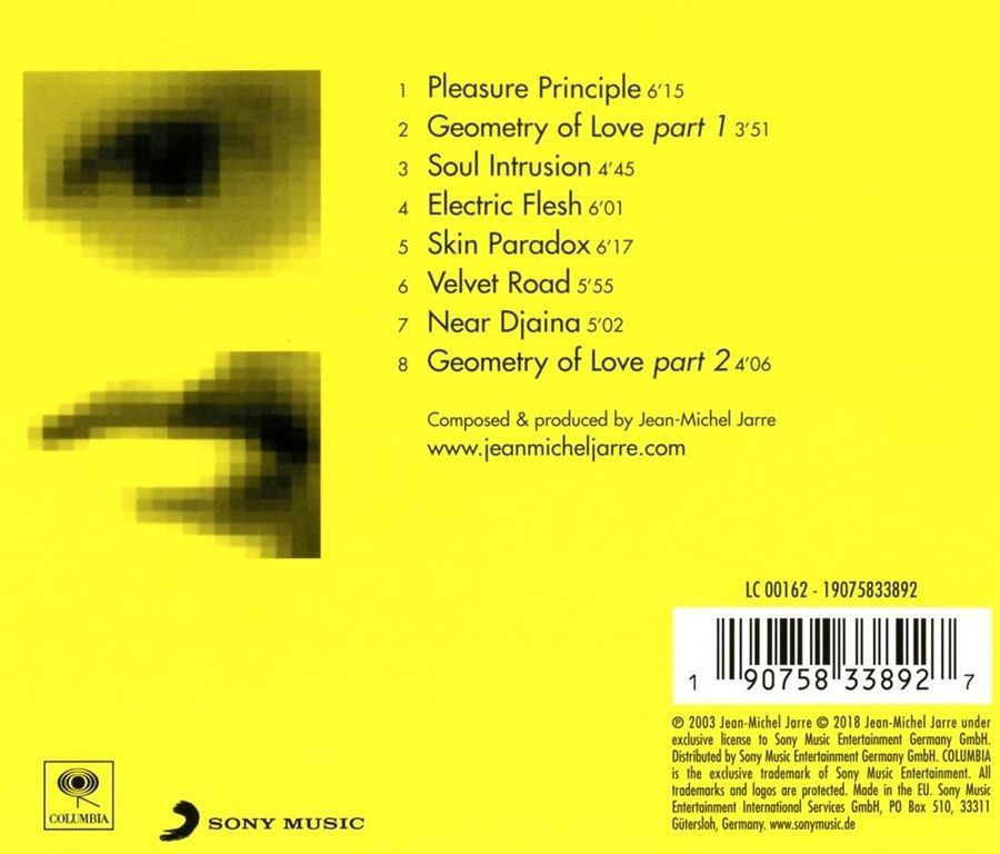 Музыкальный CD диск Jean-Michel Jarre - Geometry of Love фирменный Основное Фото №2