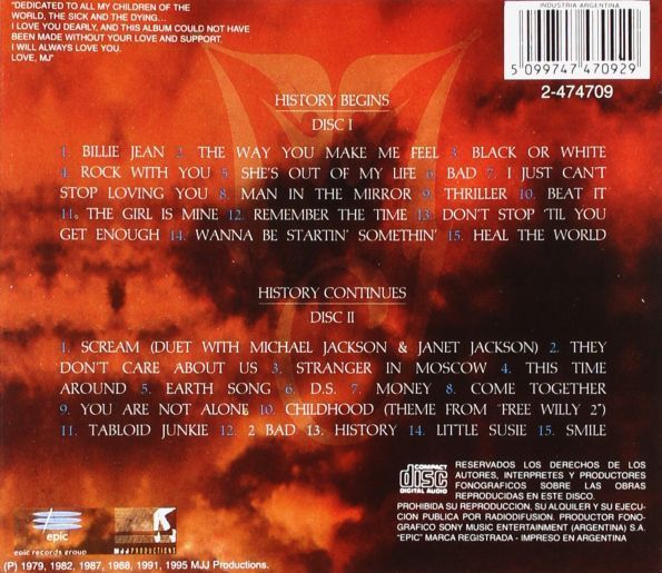 Музичний CD диск Michael Jackson History - Past, Present And Future - Book I (2Cd) фірмовий Основне Фото №5