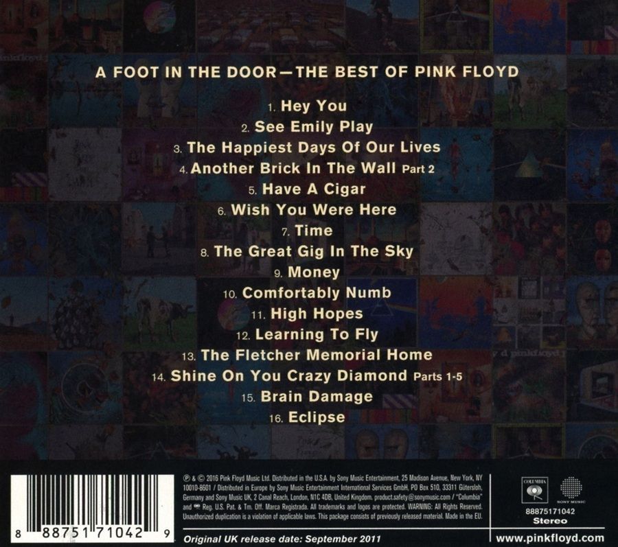 Музыкальный CD диск Pink Floyd - A Foot in the Door - The Best of Pink Floyd фирменный Основное Фото №2