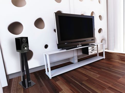 Подставка под акустику Norstone Stylum Walk Black Gloss Основное Фото №4