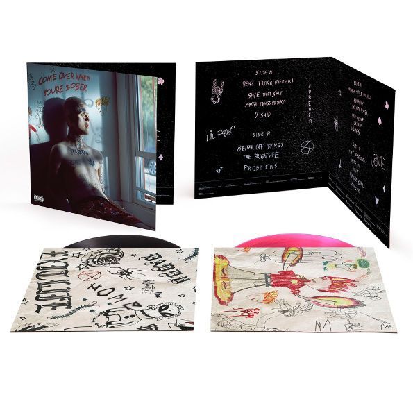 Вінілова платівка Lil Peep &ndash; Come Over When You're Sober, Pt. 1 & Pt. 2 (2LP) Pink & Black Viny Основне Фото №2