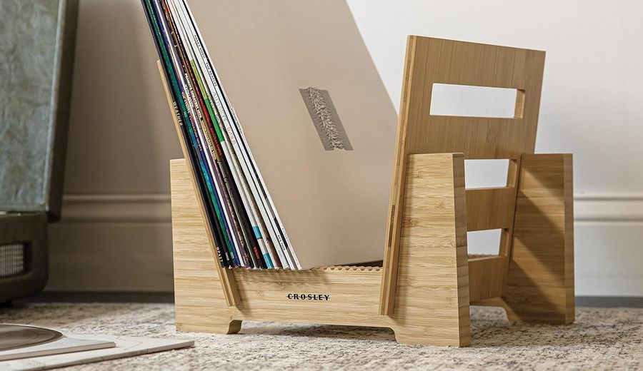 Подставка для винила Crosley Record Storage Display Stand Bamboo Основное Фото №4