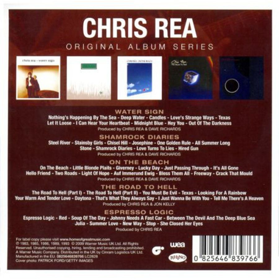 Музичний CD диск Chris Rea - Original Album Series (5CD), Box Set фірмовий Основне Фото №2