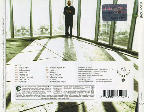 Музичний CD диск Moby &ndash; Hotel ліцензійний Основне Фото №2