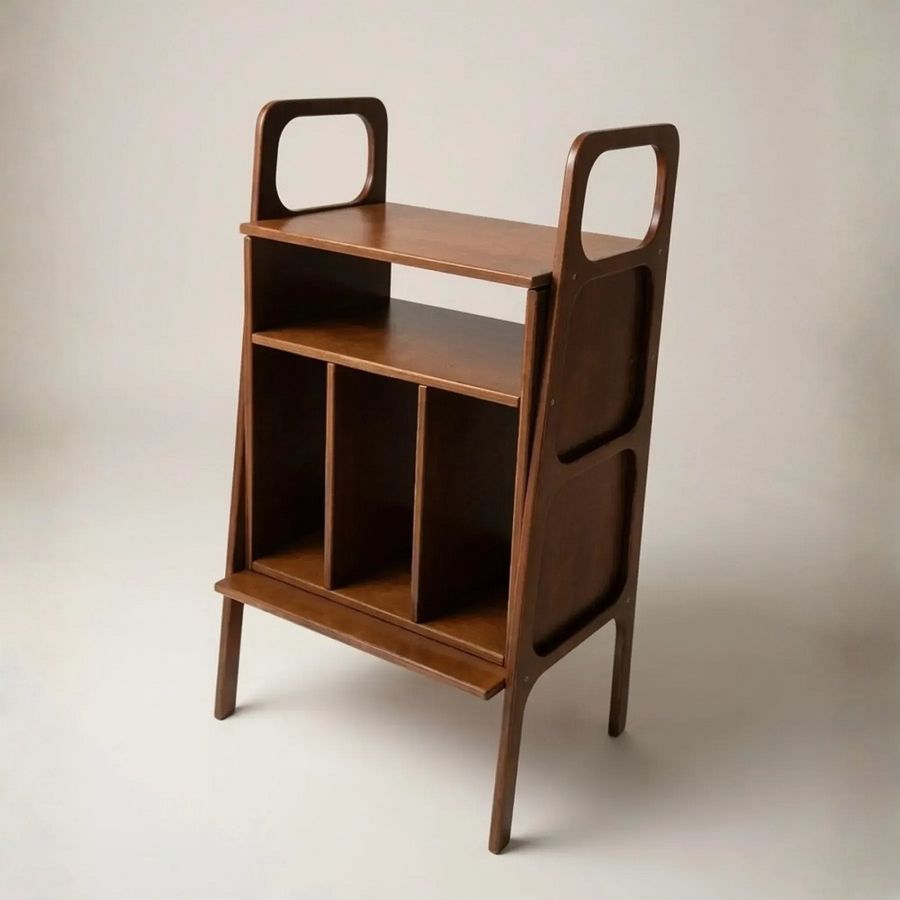 Тумба під техніку та вініл Wooden Page (Dark Walnut) Основне Фото №3