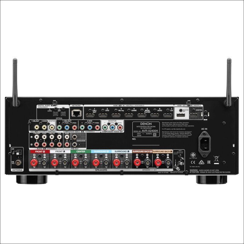 AV ресивер Denon AVR-X2400H Black подарок Heos 1 Основное Фото №2