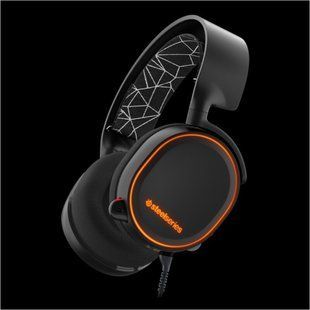 Ігрова аудіогарнітура STEELSERIES Arctis 5, black Основне Фото №1