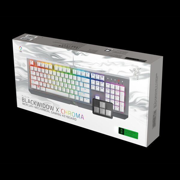 Ігрова клавіатура RAZER Black Widow X CHROMA Mercury Edition (RZ03 - 01762000 - R3M1) Основне Фото №2