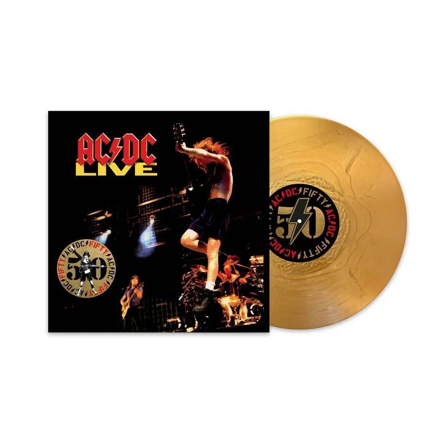 Виниловая пластинка&nbsp;AC/DC - Live (50th Anniversary) (2LP) Gold Vinyl Основное Фото №2