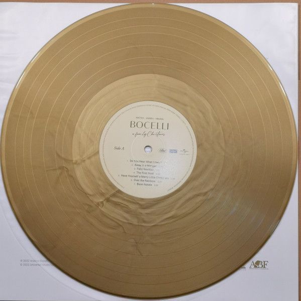 Вінілова платівка Matteo&bull; Andrea&bull; Virginia Bocelli &ndash; A Family Christmas (Limited Edition) Gold Vinyl Основне Фото №3