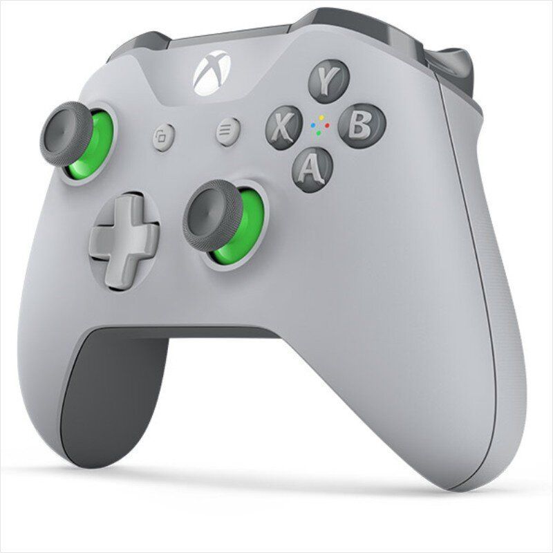 Беспроводной геймпад Xbox One, grey/green Основное Фото №2