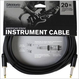 Кабель інструментальний Planet Waves PW - AMSG - 20 American Stage (6,1м) Основне Фото №1