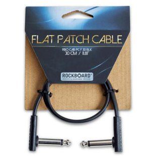 Кабель інструментальний RockBoard F30 BLK Flat Patch (0.3m) Основне Фото №1