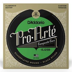 Струны классика D`addario EJ25B Pro-Arte Flamenco Composites Black Nylon Основное Фото №1