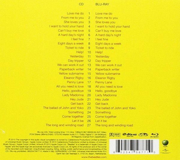 Музичний CD диск The Beatles &ndash; 1 (CD+Blu-ray) фірмовий Основне Фото №4