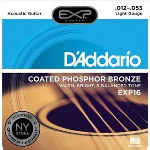 Струны акустика D"ADDARIO EXP-16 Основное Фото №1