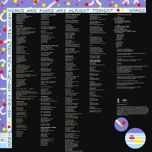 Виниловая пластинка Paul Mccartney & Wings - Venus And Mars Основное Фото №3