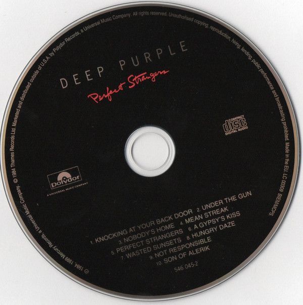 Музыкальный CD диск Deep Purple - Perfect Strangers (Rem.) фирменный Основное Фото №2