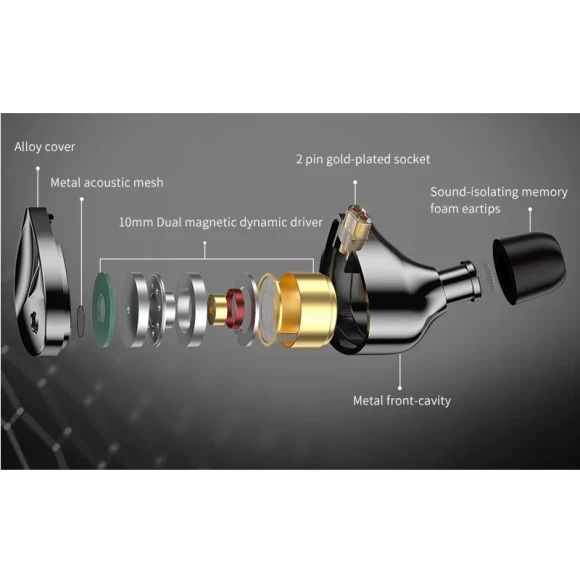 Наушники Knowledge Zenith D-FI (Tunable Version) Mic Black Основное Фото №6