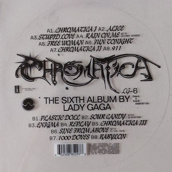 Виниловая пластинка Lady Gaga - Chromatica Ltd. Silver Vinyl Основное Фото №3