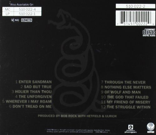 Музичний CD диск Metallica - Metallica фірмовий Основне Фото №2