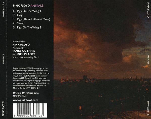 Музыкальный CD диск Pink Floyd - Animals (Remastered 2011) фирменный Основное Фото №2
