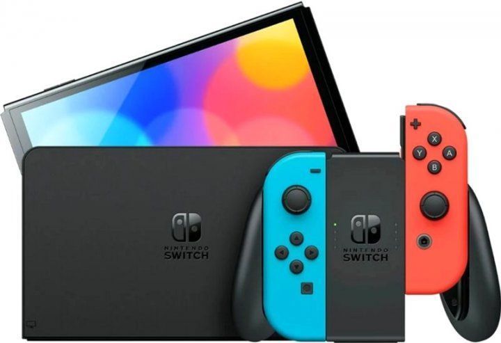 Игровая приставка Nintendo Switch OLED Neon Red & Blue Joy-Con Основное Фото №6