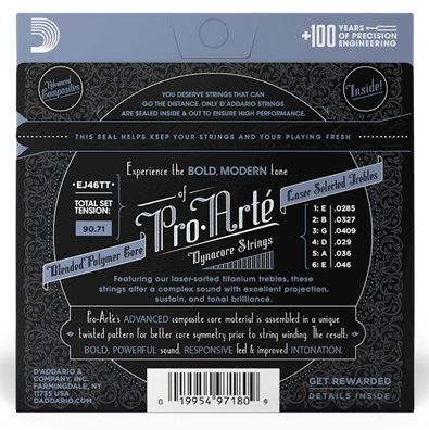 Струни класика D'Addario Dynacore Titanium hard tension Основне Фото №2