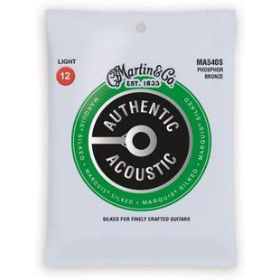 Струны акустика Martin MA540S Authentic Acoustic Marquis Silked 92/8 Light (12-54) Основное Фото №1