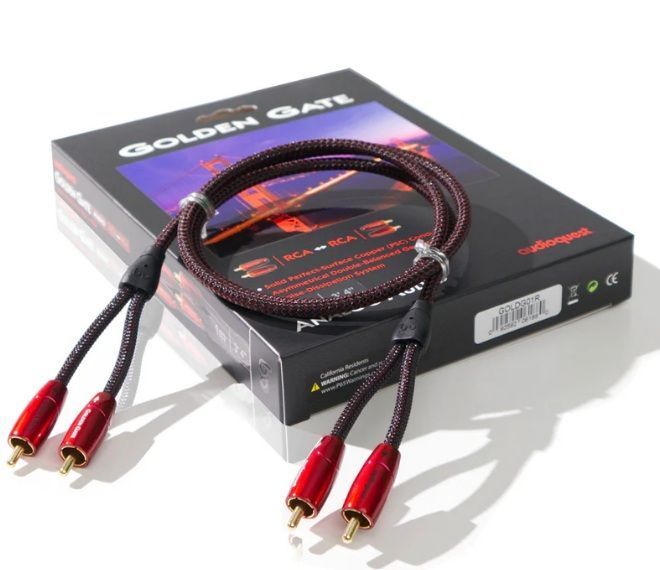 Кабель межблочный AudioQuest Golden Gate 1.5 м RCA - RCA Основное Фото №2