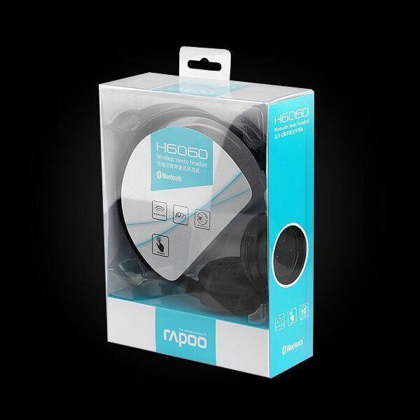 Беспроводная аудиогарнитура RAPOO H6060 bluetooth 2.1, black Основное Фото №2