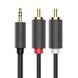 Кабель міжблочний Ugreen AV102 3.5 mm to 2RCA 1 m Фото №2