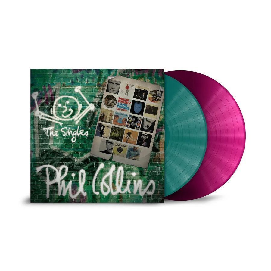 Вінілова платівка Phil Collins - The Singles (2LP), Magenta & Petrol Green Vinyl Основне Фото №2