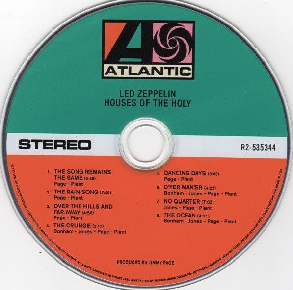 Музыкальный CD диск Led Zeppelin - Houses Of The Holy (Remastered 2014) фирменный Основное Фото №3