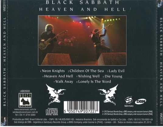 Музыкальный CD диск Black Sabbath - Heaven & Hell фирменный купить
