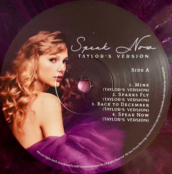 Виниловая пластинка Taylor Swift &ndash; Speak Now (Taylor's Version) (3LP) Orchid Marbled Vinyl Основное Фото №4
