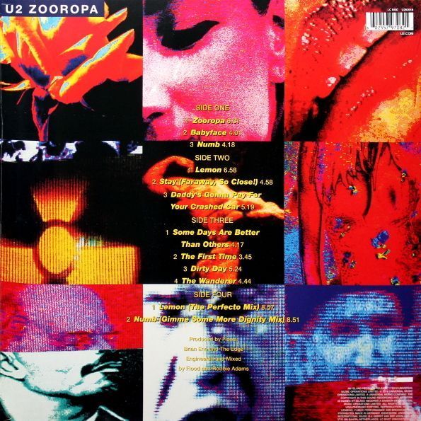 Вінілова платівка U2 - Zooropa (2LP) 180 Gram Основне Фото №2