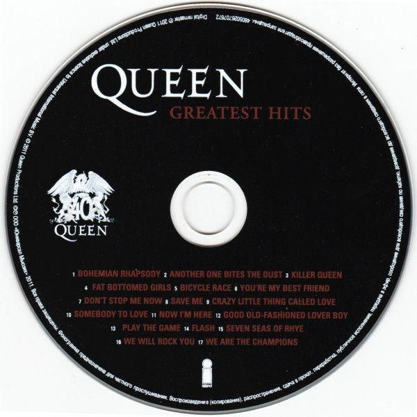 Музичний CD диск Queen - Greatest Hits ліцензійний Основне Фото №2