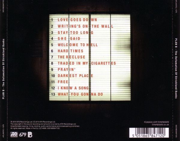 Музичний CD диск Plan B - Defamation of Strickland Banks ліцензійний Основне Фото №2