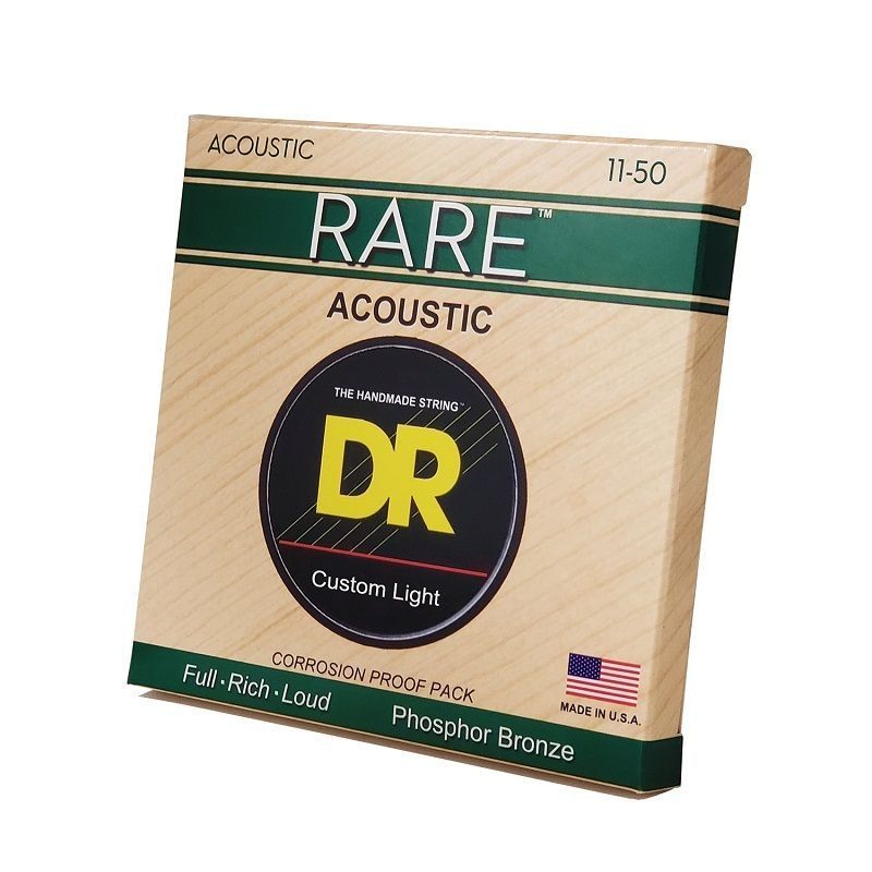 Струны для акустической гитары DR Rare Acoustc, фосфор бронза, Custom Light 11-50 Основное Фото №2