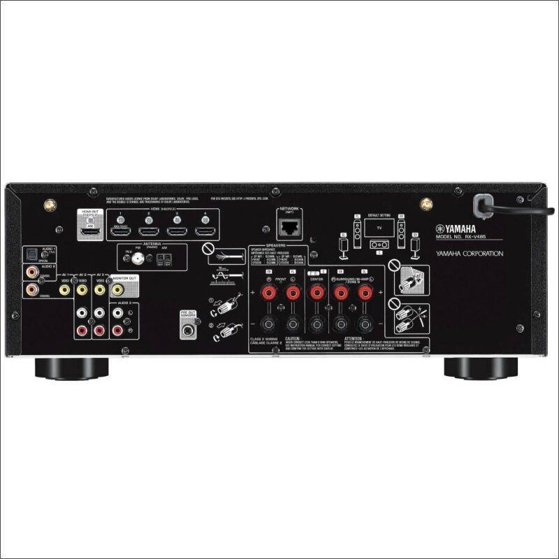 AV ресівер Yamaha RX-V485 Black Основне Фото №2