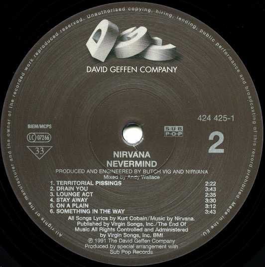 Виниловая пластинка Nirvana - Nevermind купить по лучшей цене в