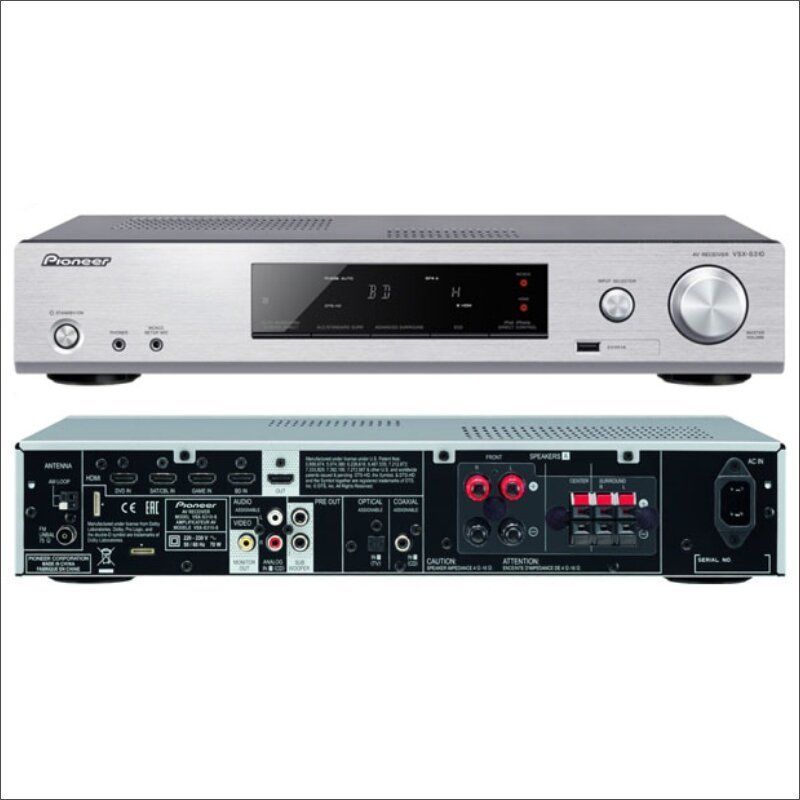 AV ресівер Pioneer VSX S310 K Silver Основне Фото №2