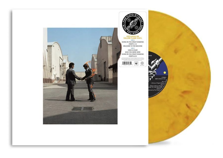 Виниловая пластинка Pink Floyd - Wish You Were Here 50, 50th Anniversary Yellow Flame Vinyl Основное Фото №2