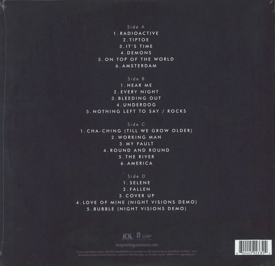 Виниловая пластинка Imagine Dragons &ndash; Night Visions (2LP) Limited Edition, 10th Anniversary Edition Основное Фото №5
