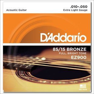 Струны акустика D`Addario Bronze EZ900 10-50 Extra Light Основное Фото №1