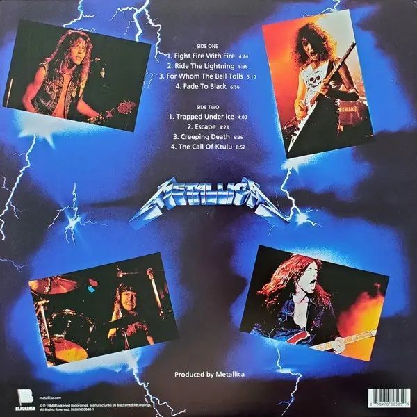 Вінілова платівка Metallica - Ride the Lightning, Remastered edition Основне Фото №2