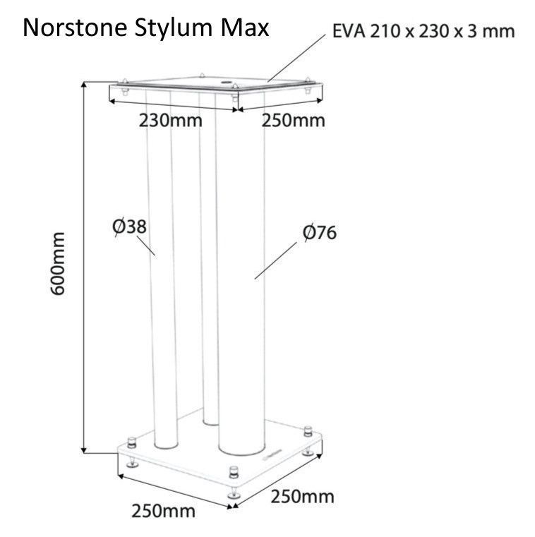 Підставка під акустику Norstone Stylum Max Black Основне Фото №6