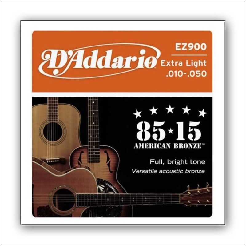 Струны акустика D`Addario Bronze EZ900 10-50 Extra Light Основное Фото №2